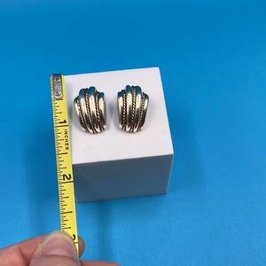 Silver and gold vintage earrings